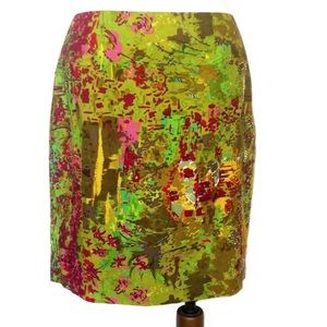 Etcetera Multicolor Painterly Skirt
